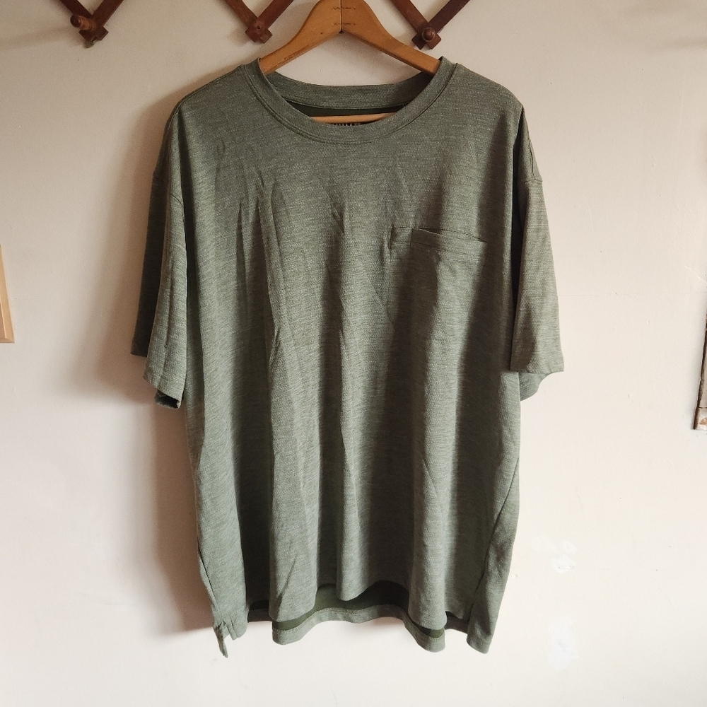 Duluth Trading Co Olive Green Short Sleeve Athletic Tee 2xl